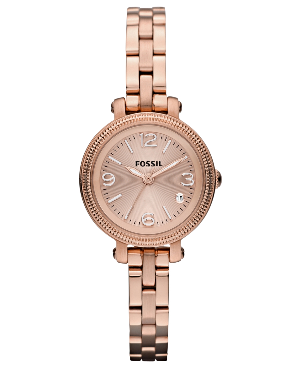 Fossil Watch, Womens Heather Mini Rose Gold Tone Stainless Steel