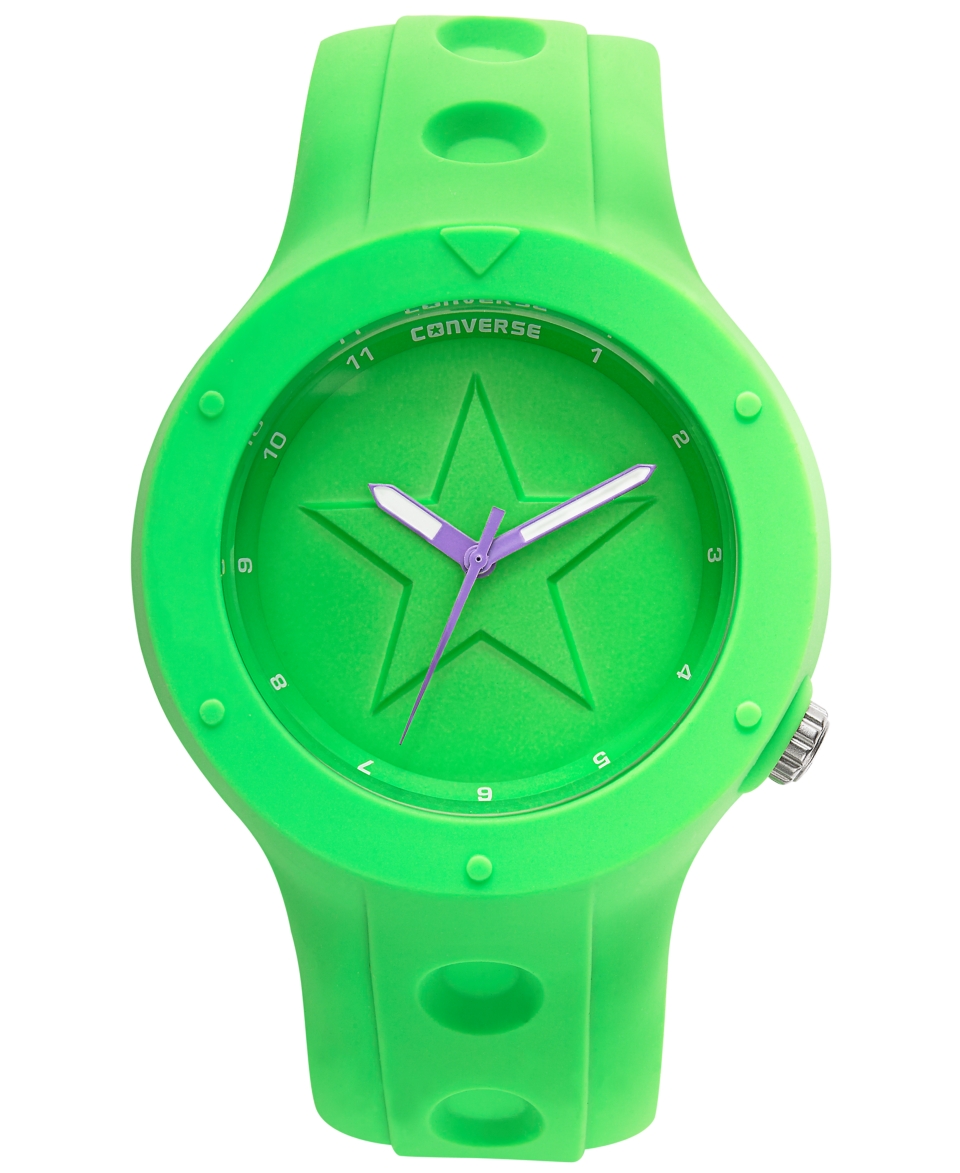 Converse Watch, Unisex Rookie Neon Green Silicone Strap 43mm VR001 355
