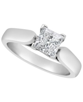 1ct platinum engagement ring