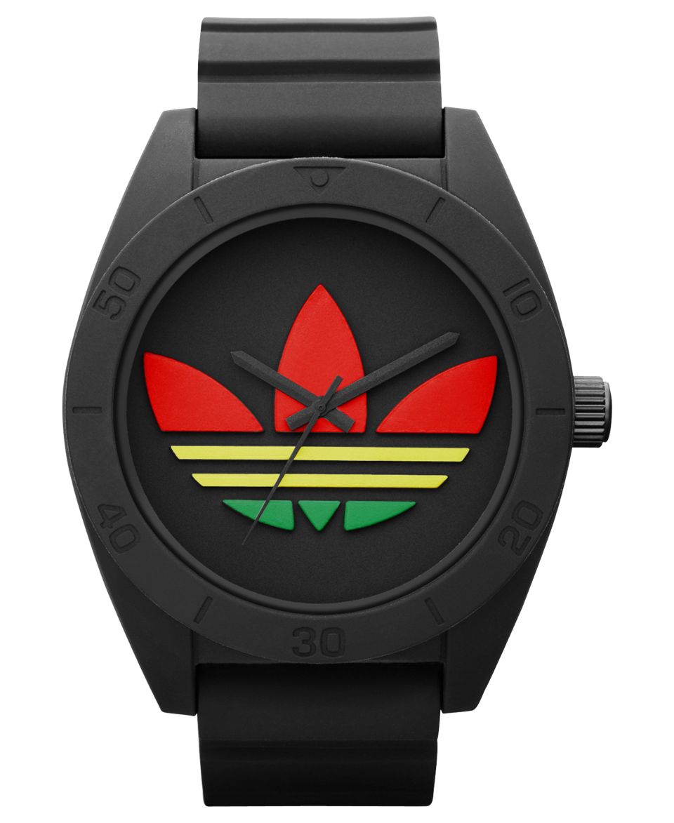 adidas Watch, Mens Rasta Multi Color Nylon Strap 50mm ADH2663   All