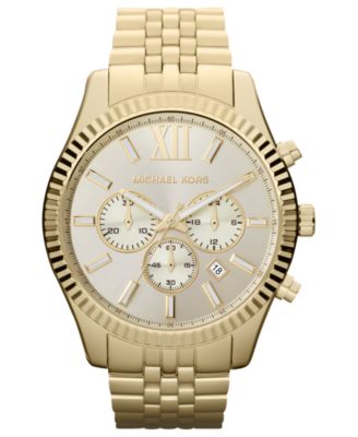 michael kors mk8281 lexington gold chronograph watch