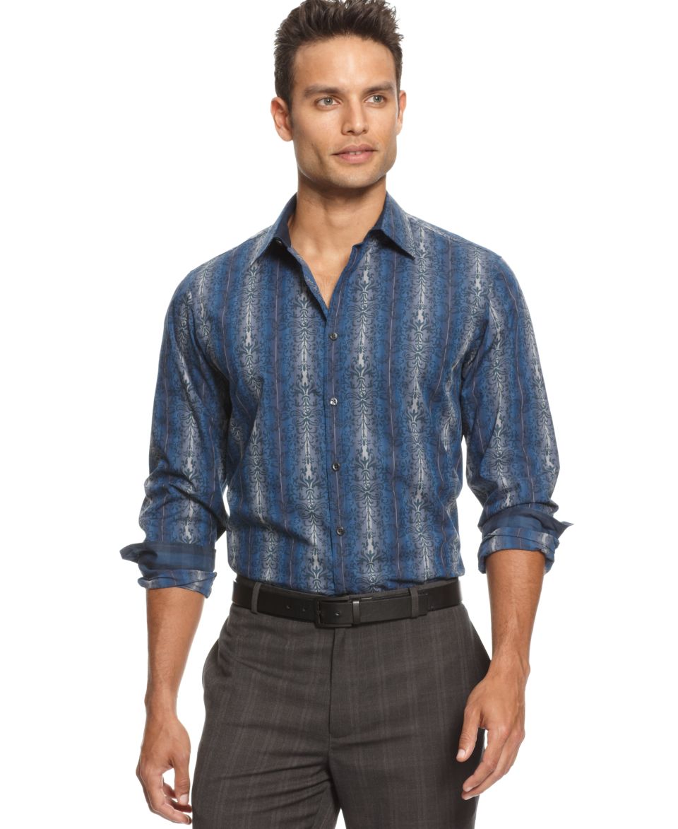 INC International Concepts Big & Tall Shirt, Long Sleeve Button Down