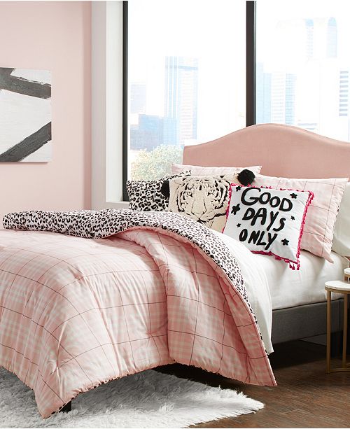 Betsey Johnson Betseys Plaid Comforter Set Twin Twin Xl Reviews Comforters Fashion Bed Bath Macy S