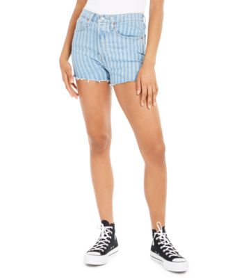 Levi's Women's 501 Striped Denim Shorts 