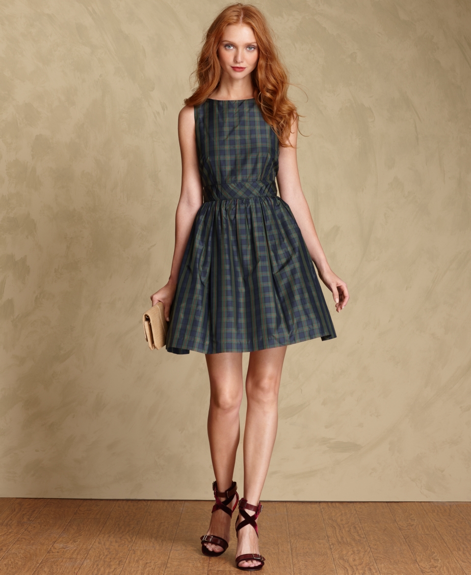 Tommy Hilfger Dress, Sleeveless A Line Plaid