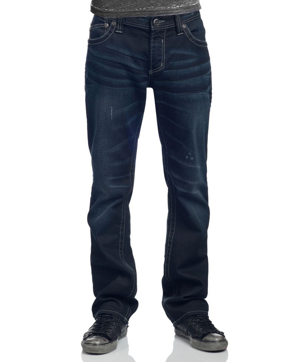 Affliction Jeans, Blake Flap Pocket Relaxed Straight Leg Jeans   Mens