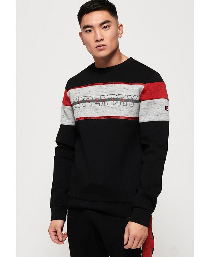 Superdry Gym Tech Cut Crew Sweatshirt Reviews Hoodies Sweatshirts Men Macy S