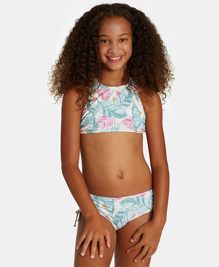 Billabong Big Girls 2 Pc Mas Playas Printed High Neck Bikini Reviews Swimwear Kids Macy S