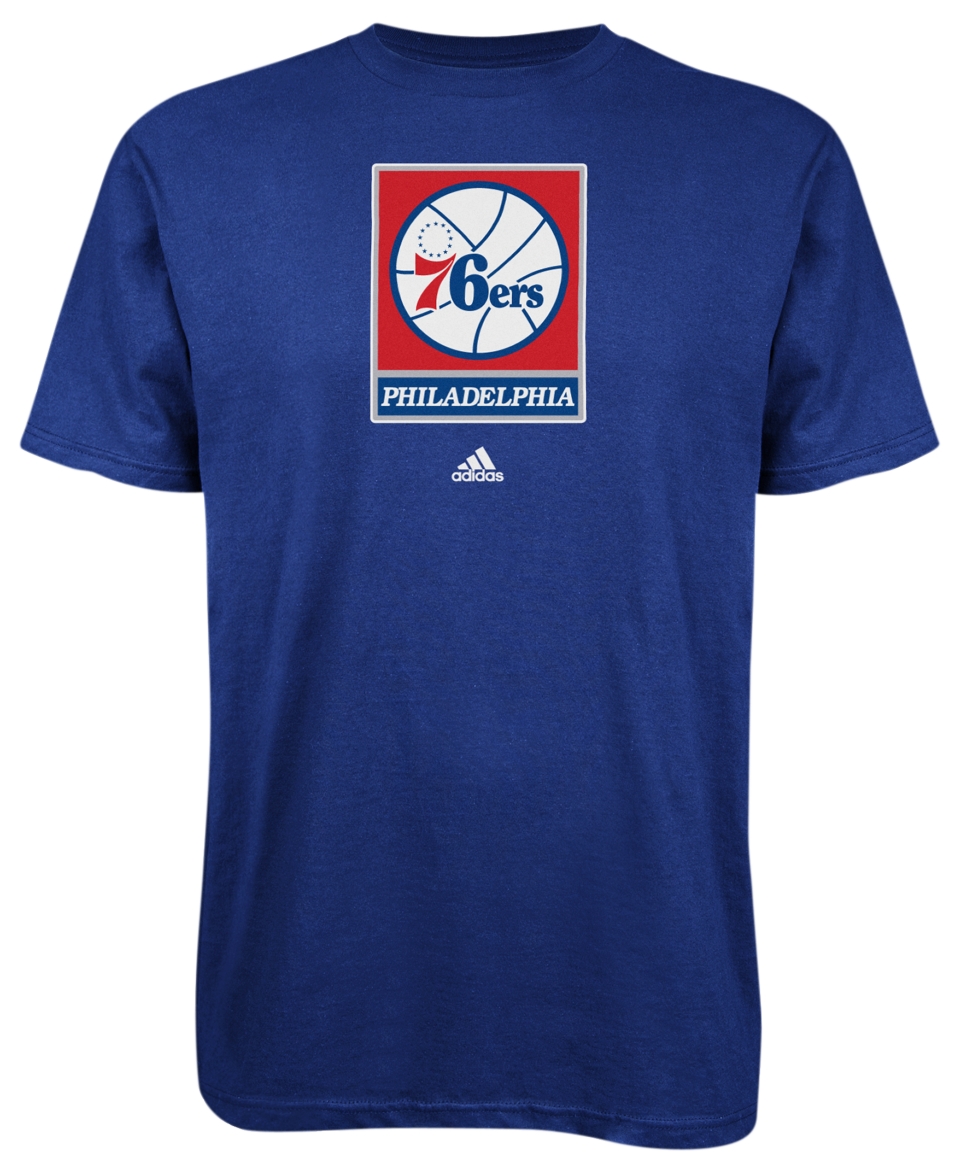 adidas NBA Shirt, Philadelphia 76ers Full Color Primary Logo Tee