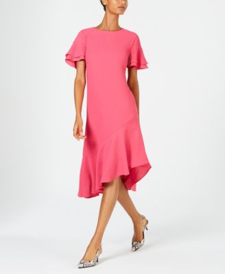 macy's asymmetrical dress