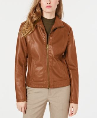 macys womens faux leather jackets