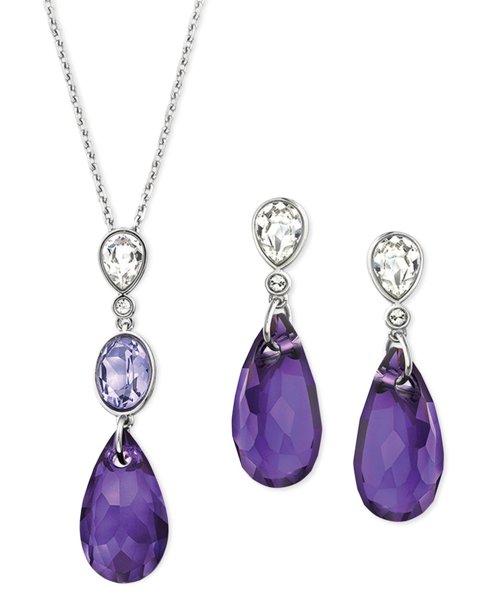 Swarovski Jewelry Set, Spectacular Pendant and Earrings