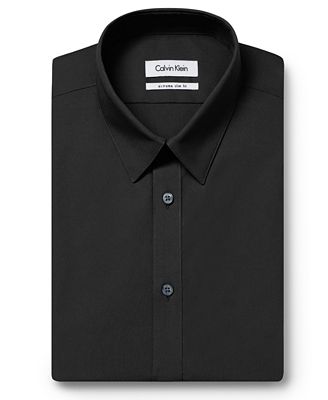 Calvin Klein X Extra Slim Solid Dress Shirt - Dress Shirts - Men - Macy's