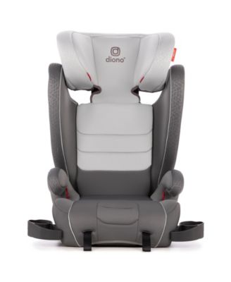 high back booster with latch