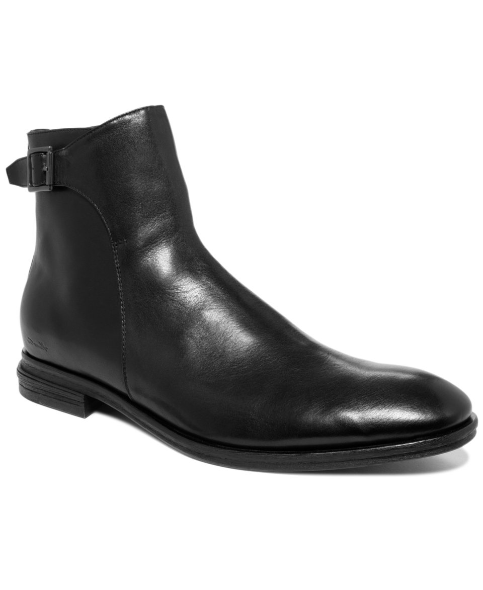 Kenneth Cole Boots, Silver Line ing Plain Toe Buckle Boots   Mens