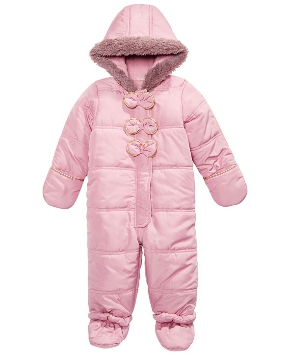 First Impressions Baby Girls Bow Snowsuit, Created for Macy's & Reviews Kids Macy's