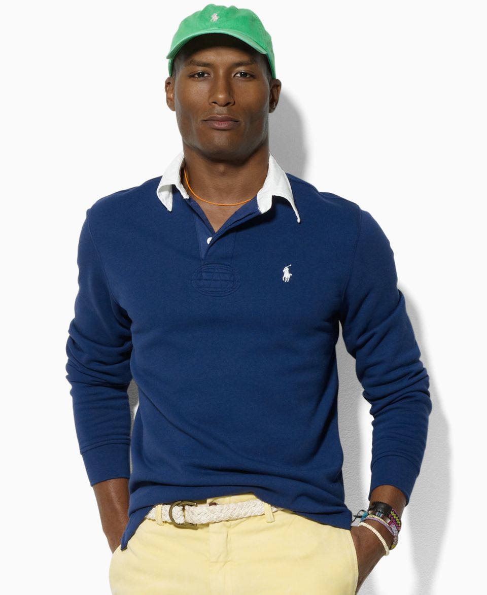 Polo Ralph Lauren Shirt, Fleece Rugby Shirt   Mens Polos