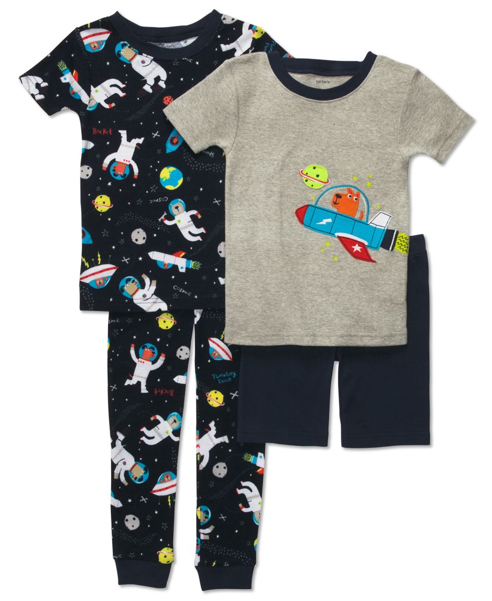 Carters Baby Set, Baby Boys 3 Piece Hippo Police Officer Pajamas