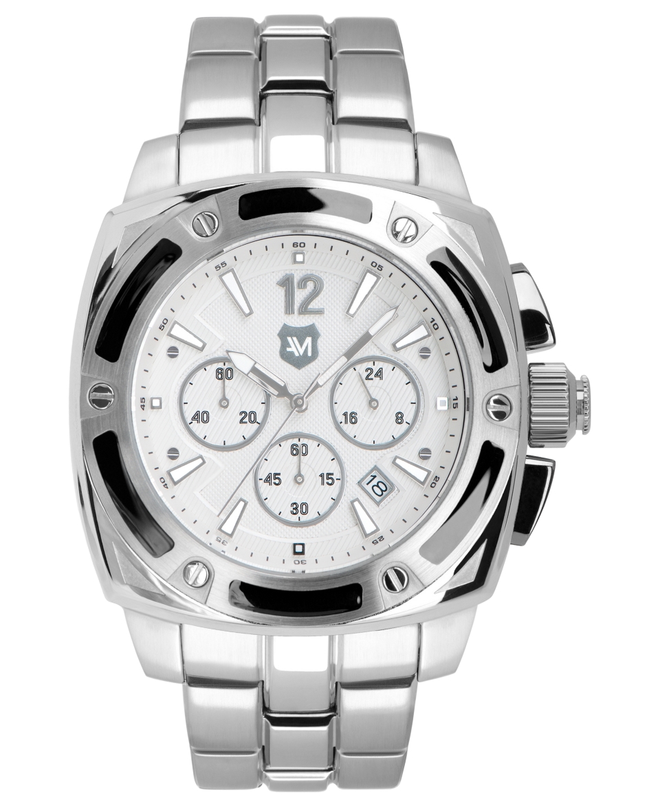 Andrew Marc Watch, Mens Chronograph GIII Bomber Stainless Steel