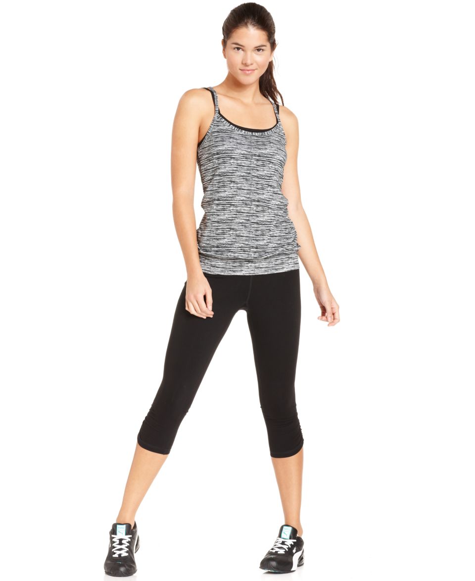 Ideology Surplice Racerback Tank & Colorblock Active Leggings   Womens