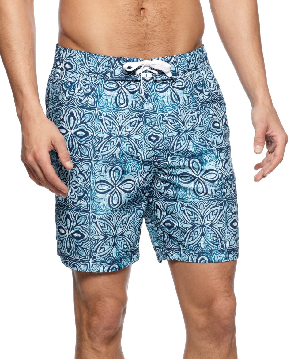 Nautica Swimwear, Exploded Floral Trunk   Mens Swim