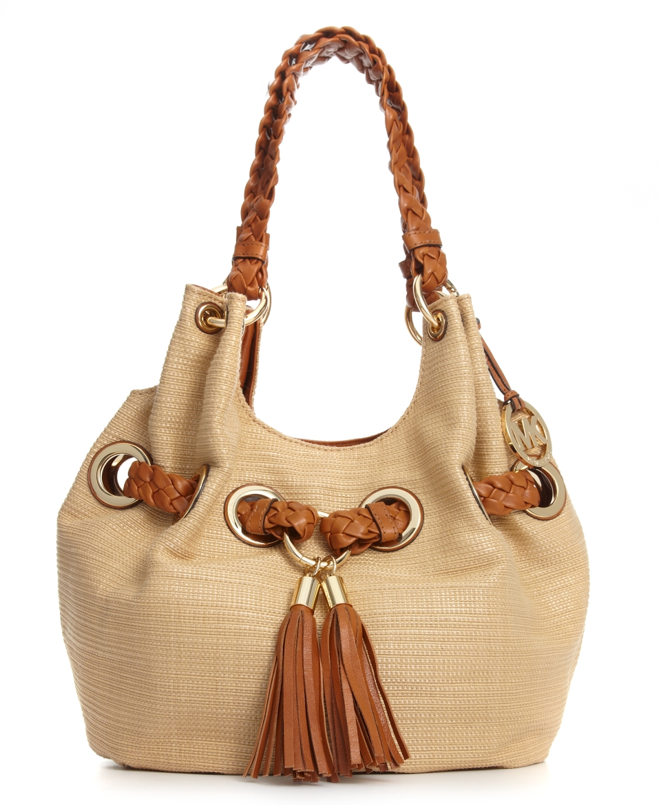 MICHAEL Michael Kors Handbag, Braided Grommet Large Shoulder Tote