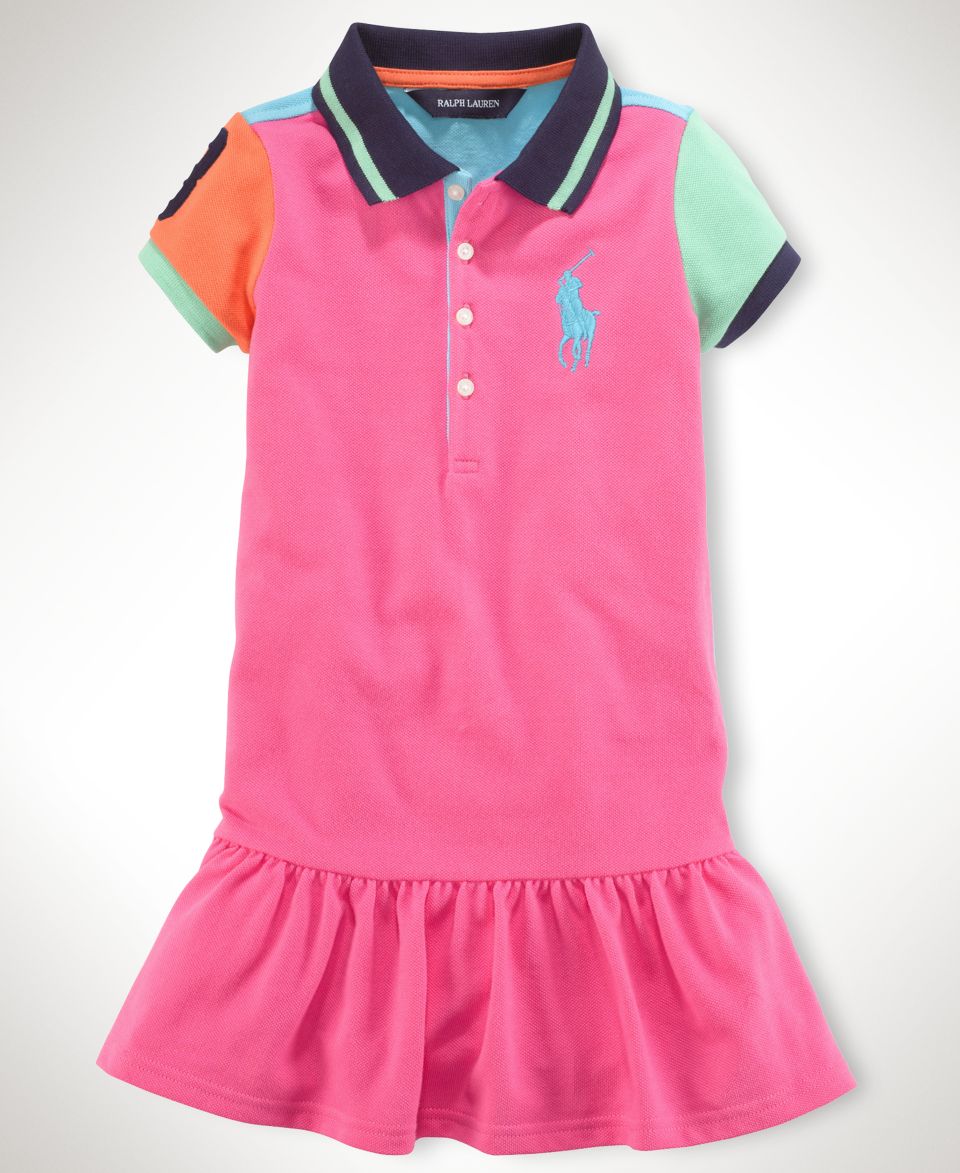 Ralph Lauren Kids Shirt, Little Girls Colorblock Polo   Kids