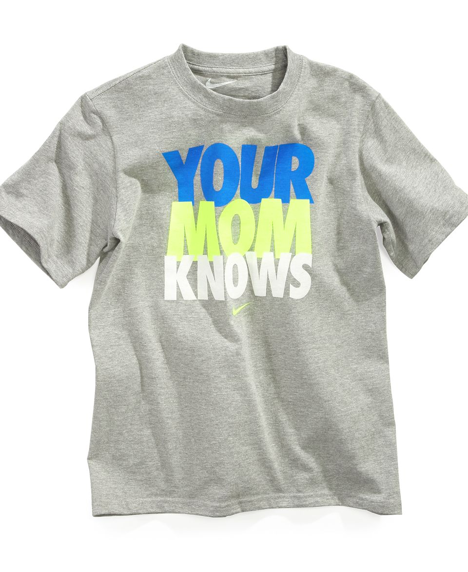 Nike Kids T Shirt, Boys Your Mom Knows Tee   Kids