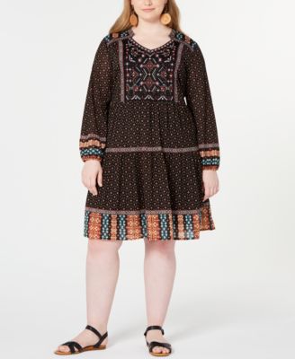 macys peasant dress