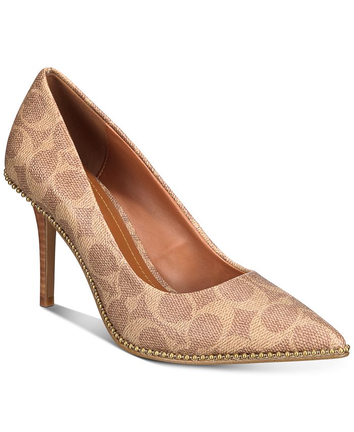 coach waverly beadchain pump