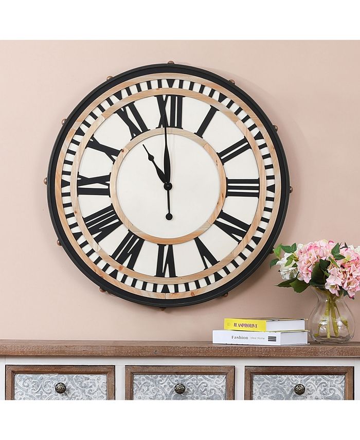 Luxen Home Wall Clock & Reviews Clocks Home Decor Macy's