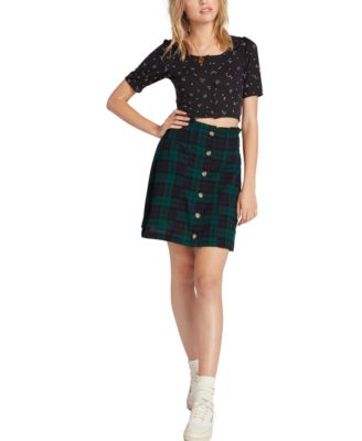 plaid mini skirts for juniors