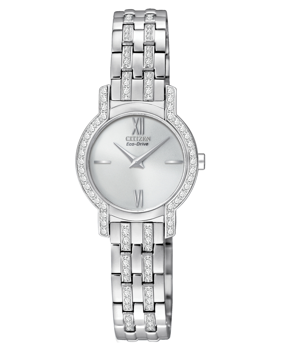 Citizen Womens Eco Drive Silhouette Stainless Steel Bracelet Watch