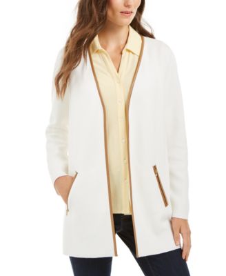 charter club open front cardigan