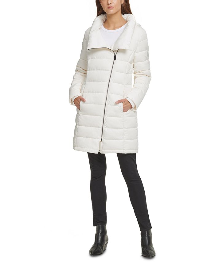 dkny hooded packable puffer coat