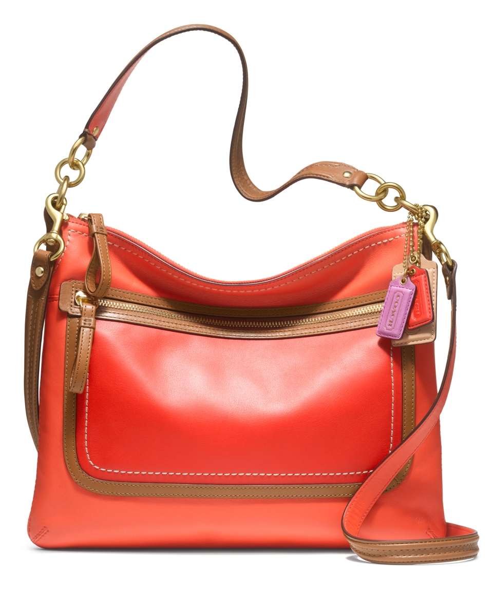 COACH POPPY LEATHER COLORBLOCK PERRI HIPPIE   COACH   Handbags