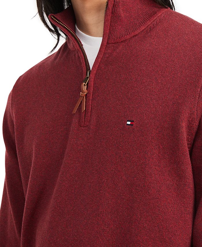 Tommy Hilfiger Men's QuarterZip Sweater & Reviews Sweaters Men