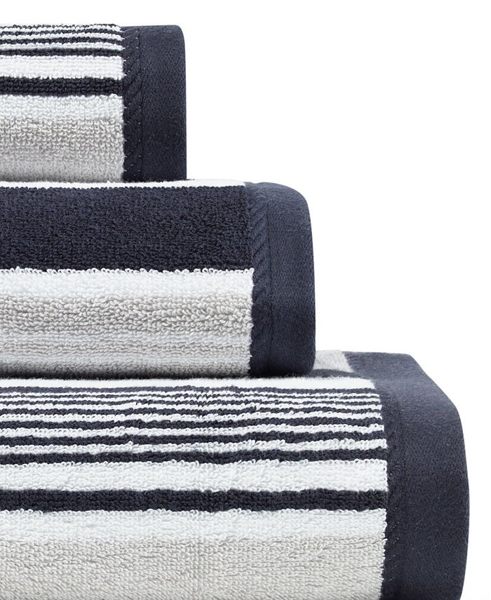 Nautica Agonda Stripe Navy 3Pc. Towel Set & Reviews Bath Towels