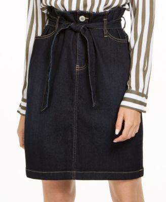 macys womens denim skirts