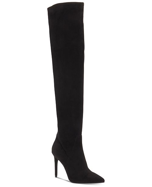 Jessica Simpson Livelle Over The Knee Stretch Boots Reviews Boots Shoes Macy S