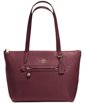 macys coach tote