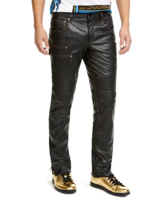 macys mens leather pants