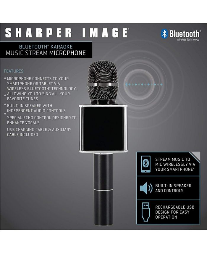 Sharper Image Musical Microphone Bluetooth Broadcaster Reviews Home Macy S