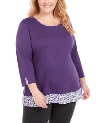 macys plus size tops karen scott