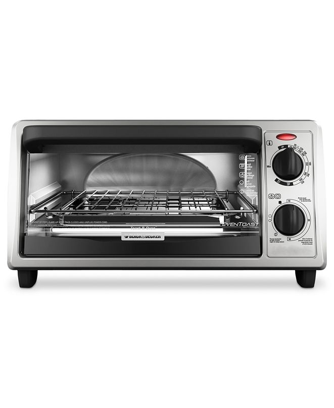 Black & Decker TO1322SBD Toaster Oven, 4Slice EvenToast Technology