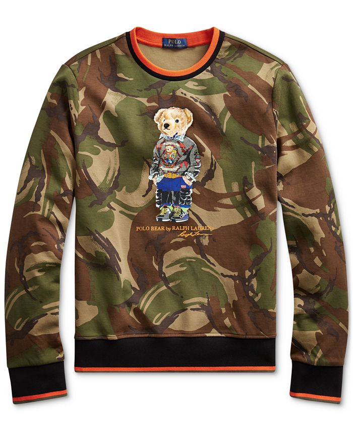 polo ralph lauren polo bear camo sweatshirt