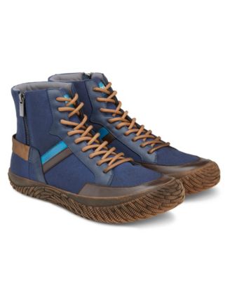 hybrid green label artful suede sneaker