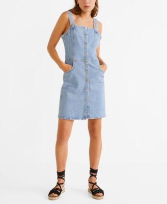 womens denim pinafore