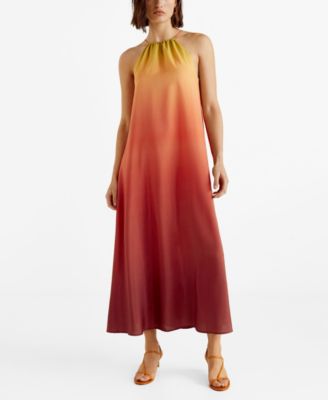 mango tie dye print dress