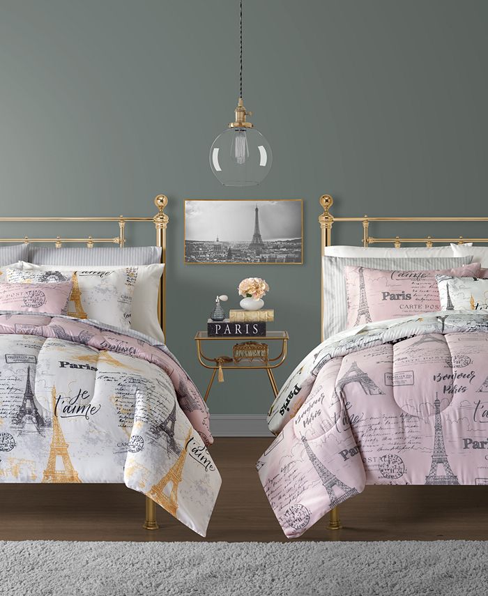 Sunham Paris 12 Pc Reversible Comforter Sets Reviews Bed In A Bag Bed Bath Macy S Amid tensions with live!, kelly ripa launches her first home collection for macy's. paris 12 pc reversible comforter sets